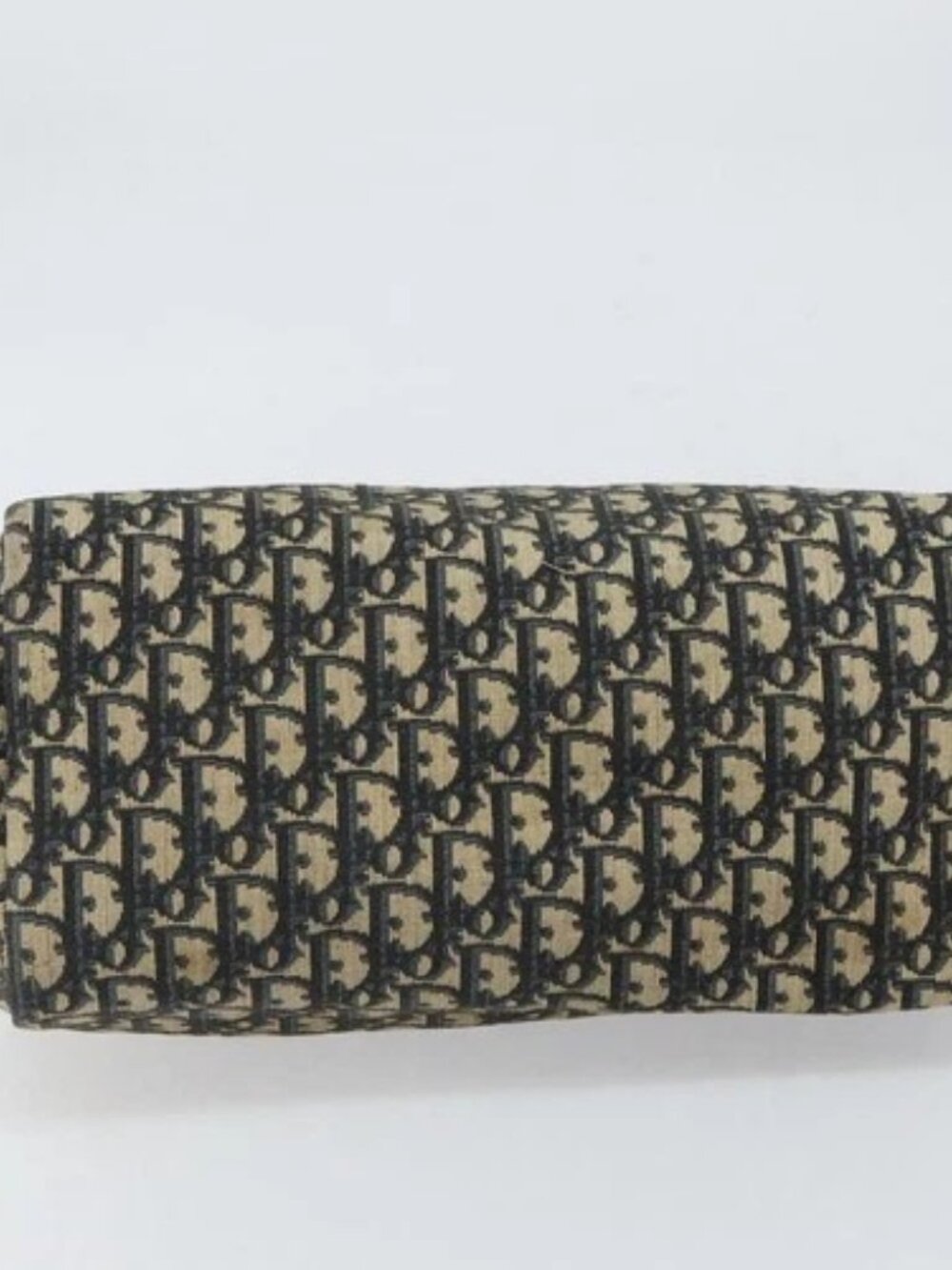 Christian Dior Trotter Canvas Boston Bag Navy Gold - Picture 8 of 16